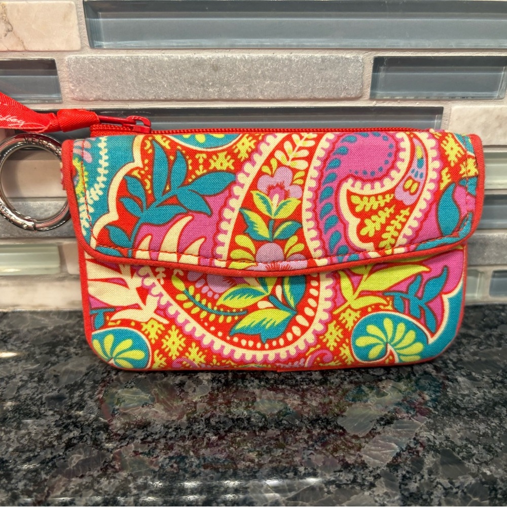Vera Bradley Jenn Zip ID Paisley in Paradise
